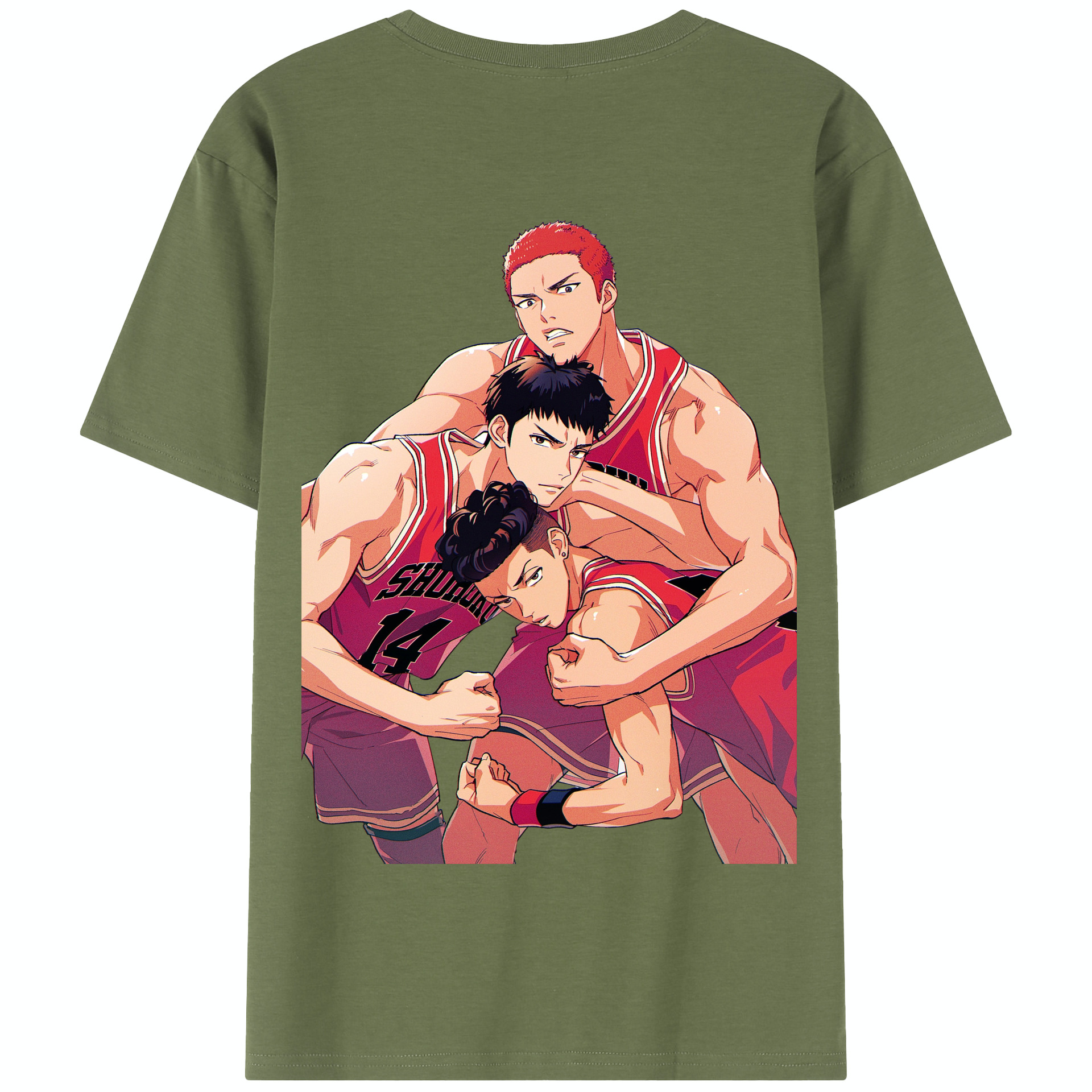 SLAM DUNK／スラムダンク 綿100％半袖Tシャツ（背面プリント）